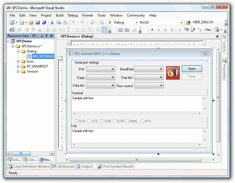 Serial Port Control Screenshot